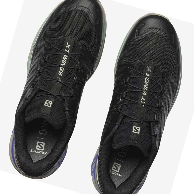 Black / Blue Salomon XT-WINGS 2 Men's Sneakers | IOQBNYP-03