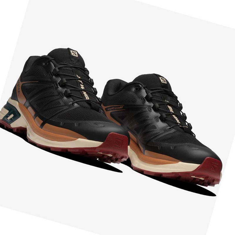 Black / Coffee Salomon XT-WINGS 2 Men's Sneakers | FYJTXGP-40