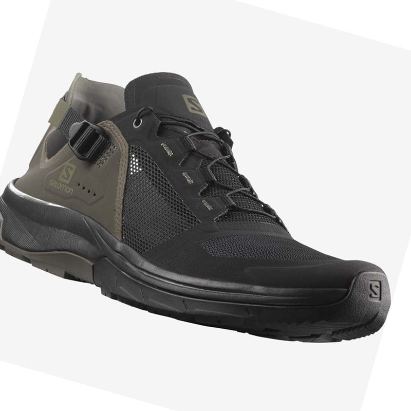 Black / Grey Salomon TECH AMPHIB 4 Men's Water Shoes | UYDEGFX-16