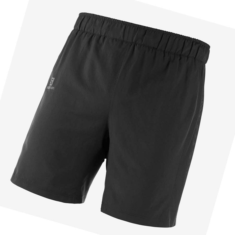 Black Salomon AGILE 2IN1 Men's Shorts | MAEUWTV-16