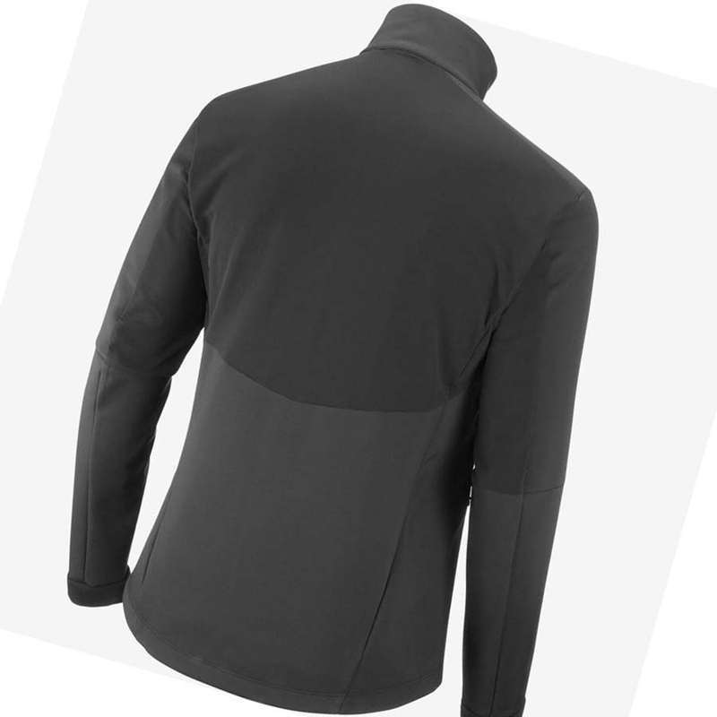 Black Salomon AGILE SOFTSHELL Men's Jackets | FMZHQDL-65