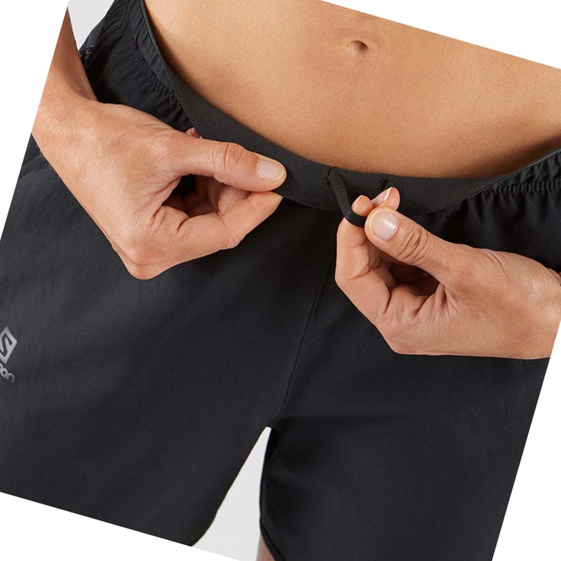 Black Salomon AGILE Women's Shorts | ZKLWXJR-01