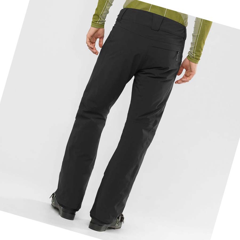 Black Salomon BRILLIANT Men's Ski Pants | ZPMXQTF-96