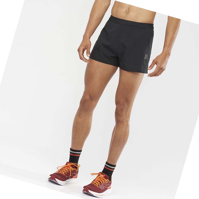 Black Salomon CROSS 3'' Men's Shorts | WUCVXQD-32