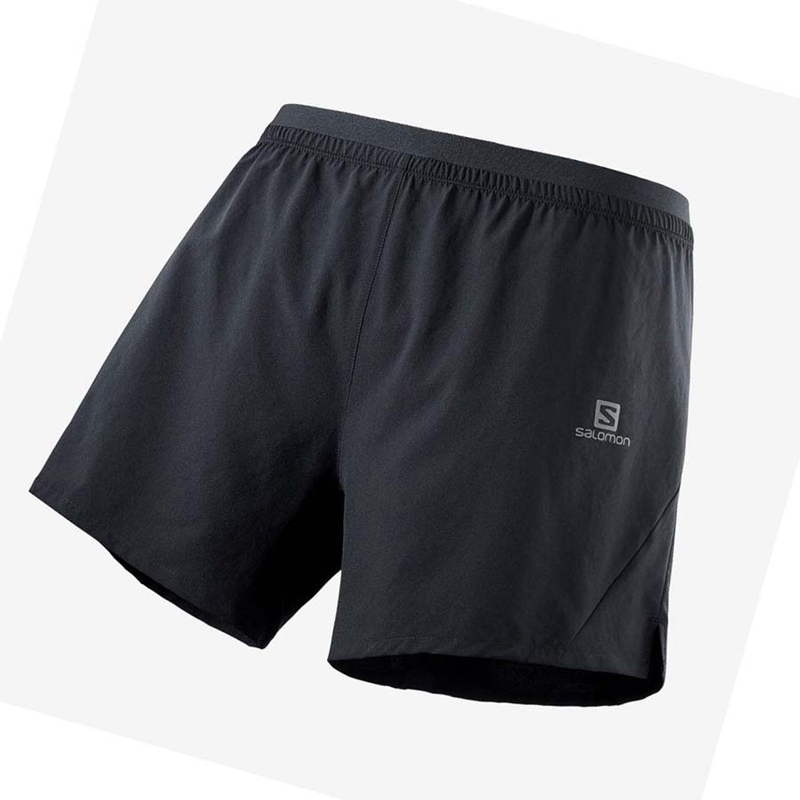 Black Salomon CROSS 5\'\' Men\'s Shorts | LECDQMW-71