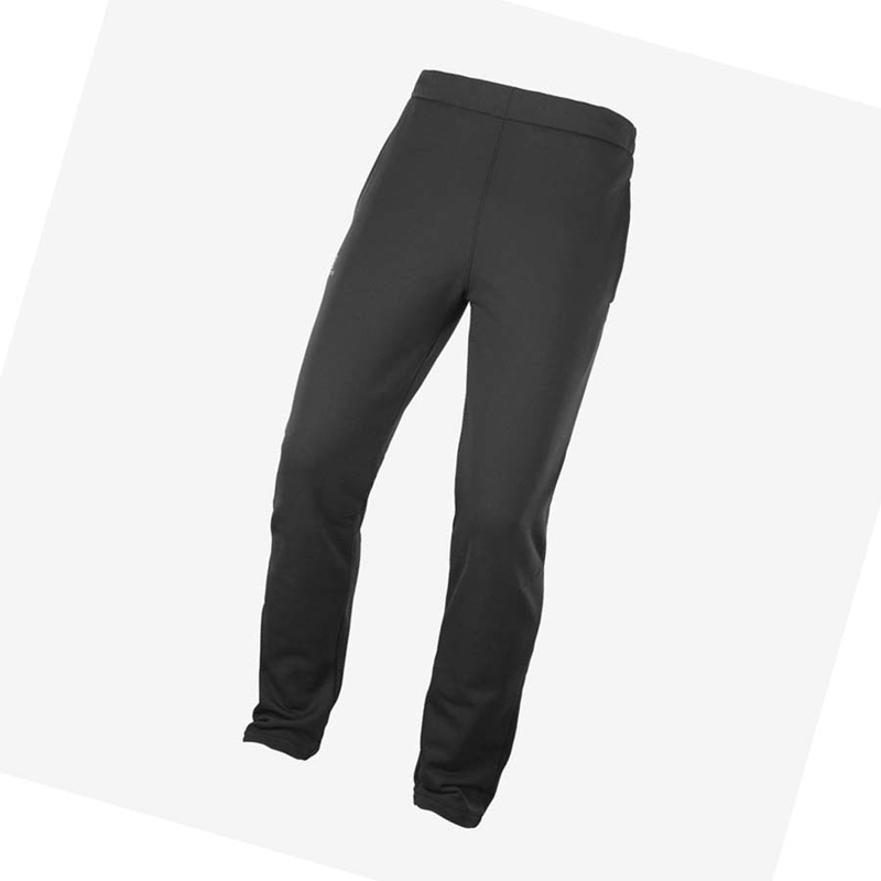 Black Salomon ESSENTIAL WARM FLEECE Men\'s Pants | HVKDPSG-89