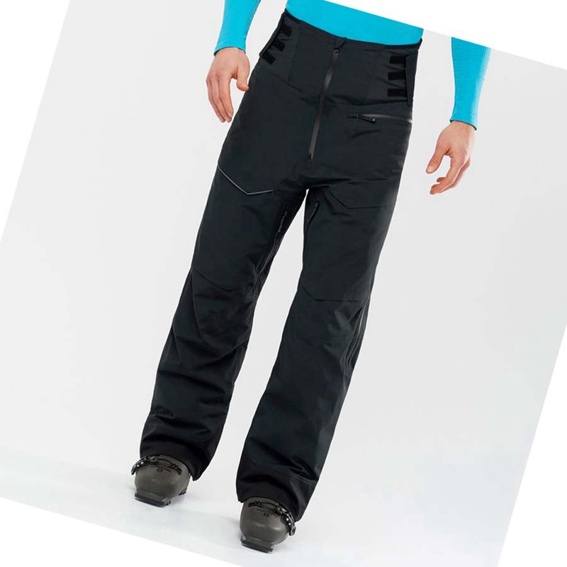 Black Salomon GRAVITY GORE-TEX Men's Ski Pants | LTSEQYA-93