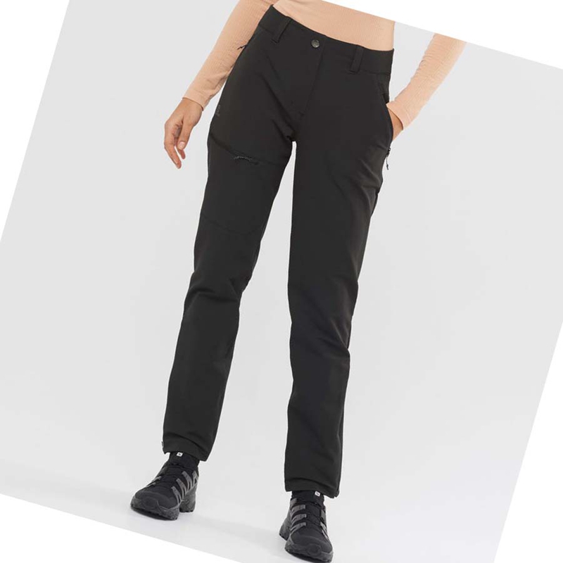 Black Salomon OUTPEAK WARM Women's Pants | PVNOCBQ-87