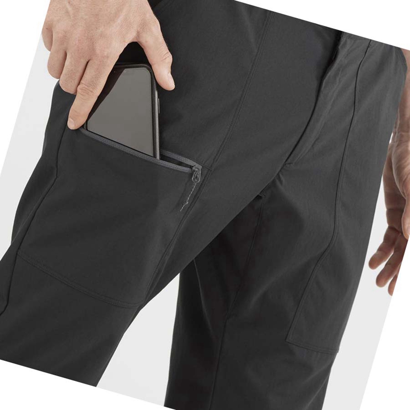 Black Salomon OUTRACK Men's Pants | SJYAMWC-79