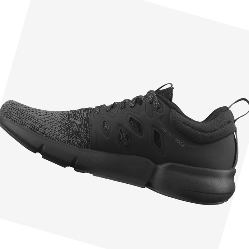 Black Salomon PREDICT SOC 2 Men's Running Shoes | PBFQZJL-23