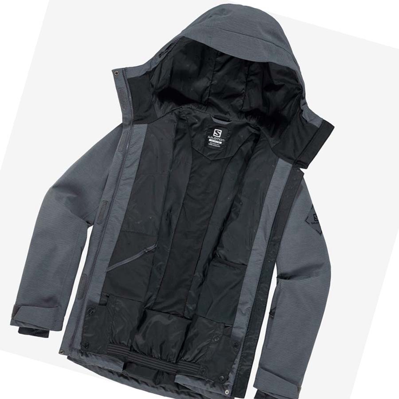 Black Salomon PROOF LIGHT Women's Ski Jackets | EDCNQOU-91