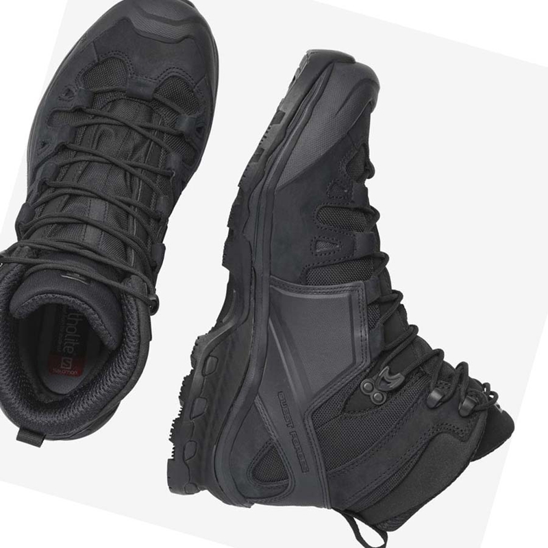 Black Salomon QUEST 4D FORCES 2 EN Men's Boots | JZUFCAP-97