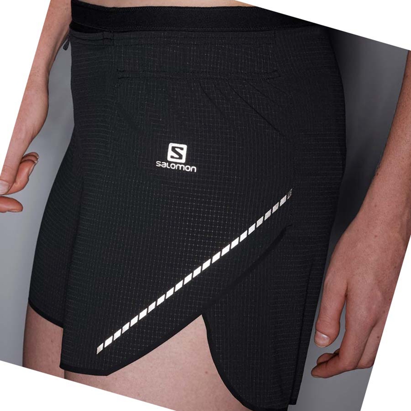 Black Salomon SENSE AERO 5'' Women's Shorts | LFXMSOB-69