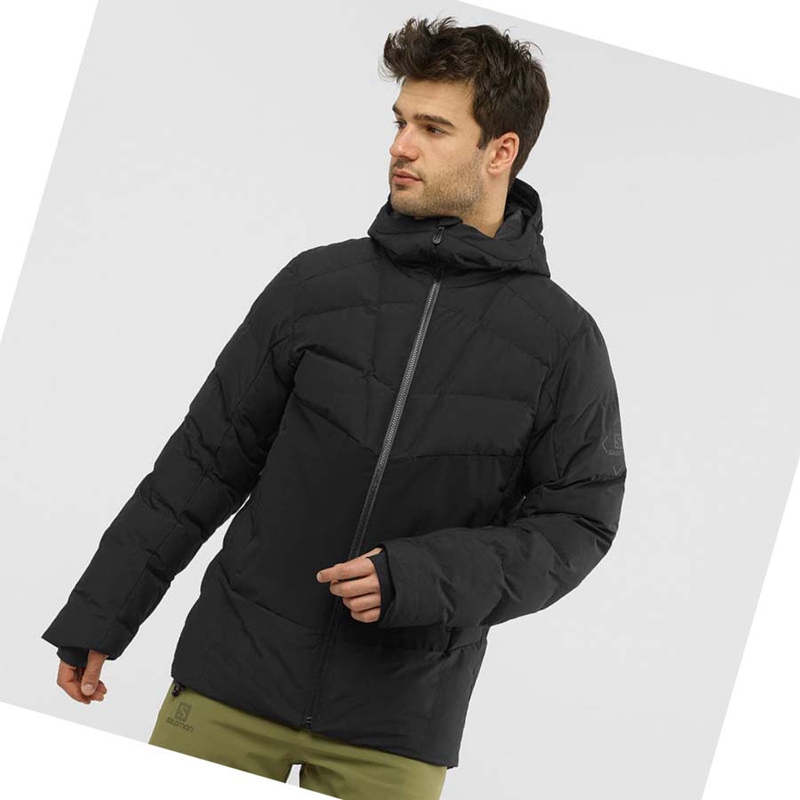 Black Salomon SNOWSHELTER Men's Ski Jackets | BSNDOTL-24