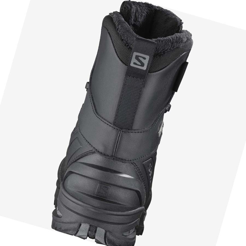 Black Salomon TOUNDRA FORCES CLIMASALOMON™ WATERPROOF Women's Boots | QKOEBTH-17