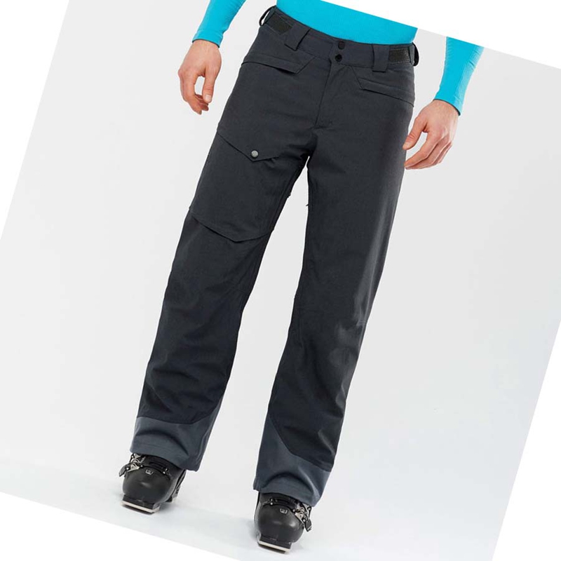 Black Salomon UNTRACKED Men's Ski Pants | EAWZHMB-40