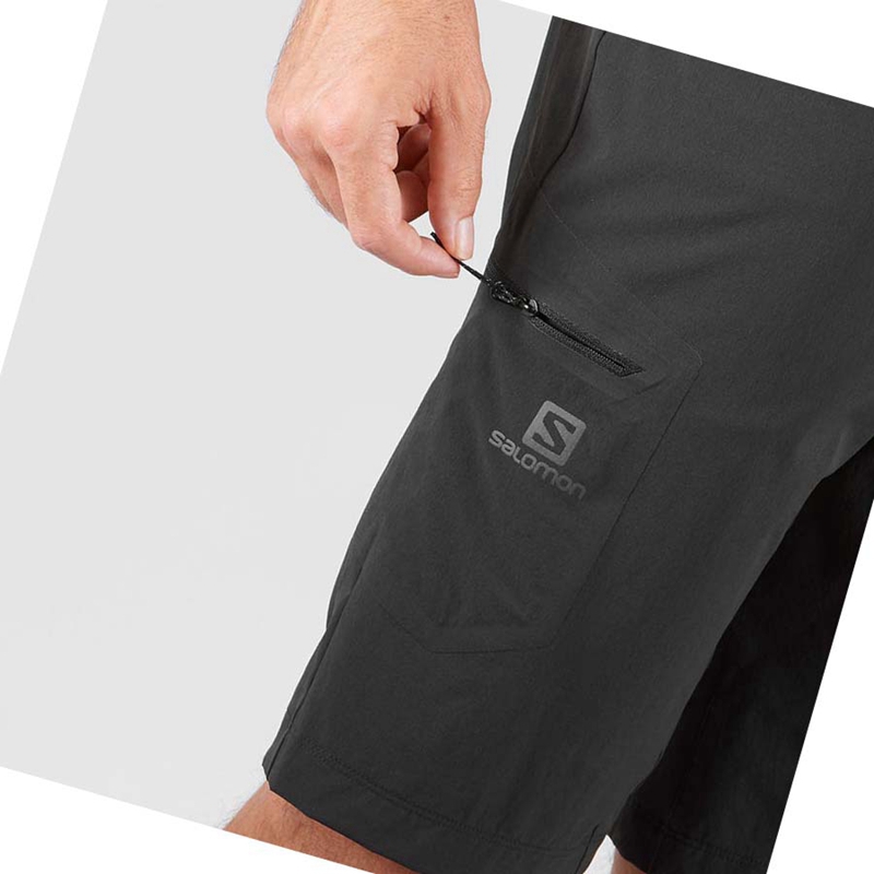 Black Salomon WAYFARER Men's Shorts | AREDCQY-50