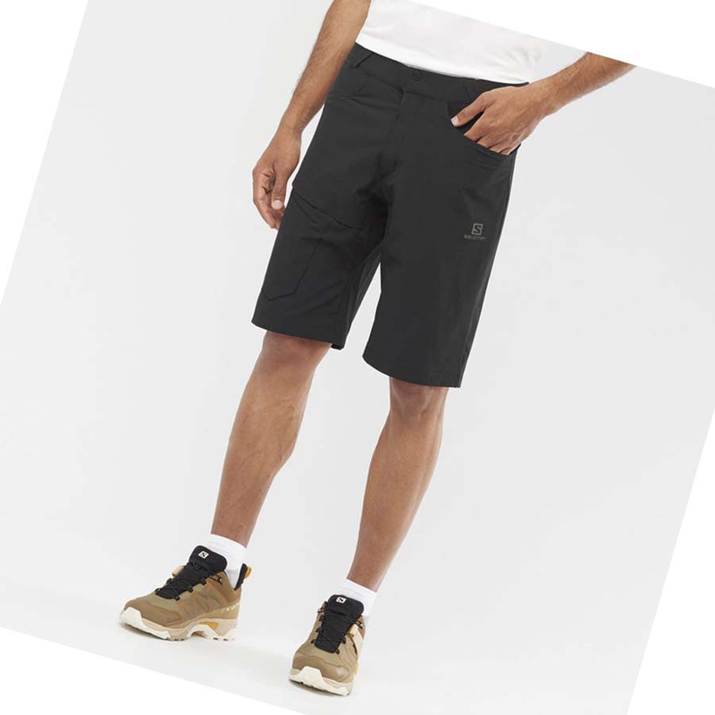 Black Salomon WAYFARER Men's Shorts | KYAZRVN-63