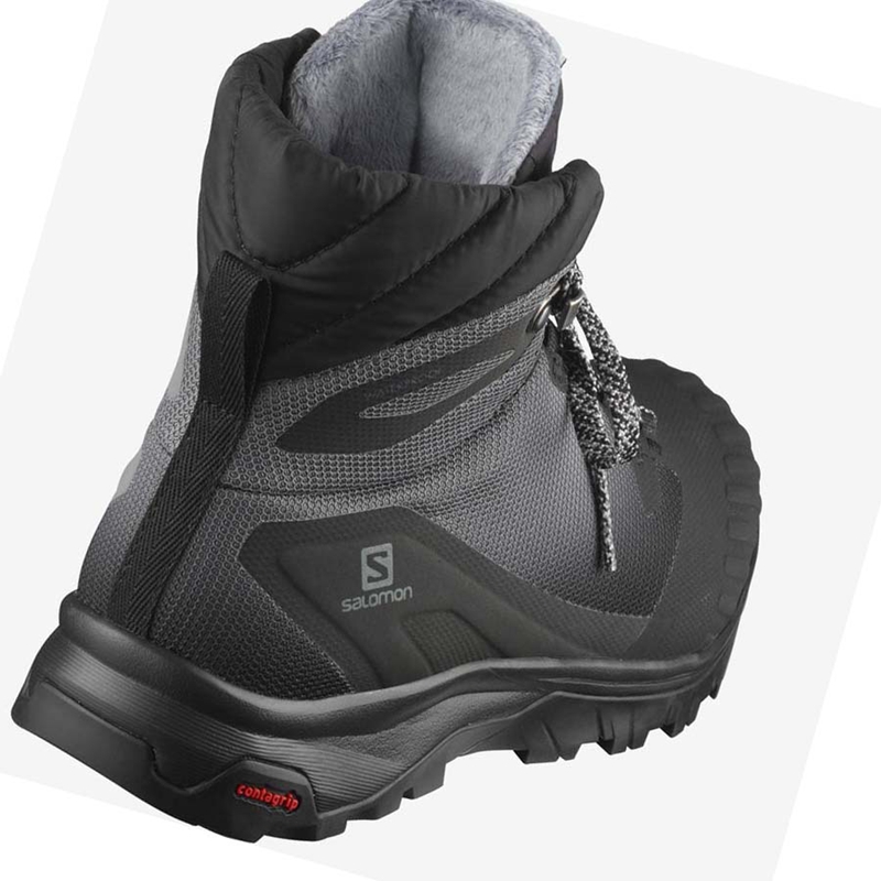 Black Salomon WoVAYA BLAZE THINSULATE™ CLIMASALOMON™ WATERPROOF Women's Hiking Shoes | PFUXBVY-98