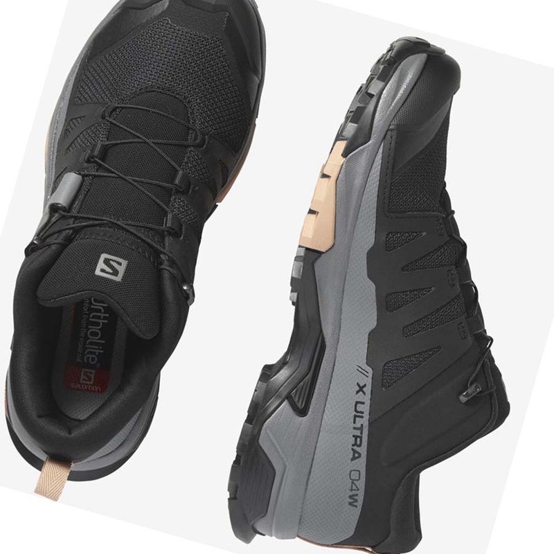 Black Salomon WoX ULTRA 4 Women's Hiking Shoes | DLEXQAR-58