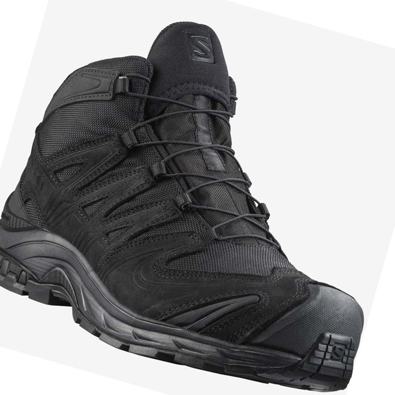 Black Salomon XA FORCES MID GORE-TEX EN Men's Boots | OPIDKBY-27