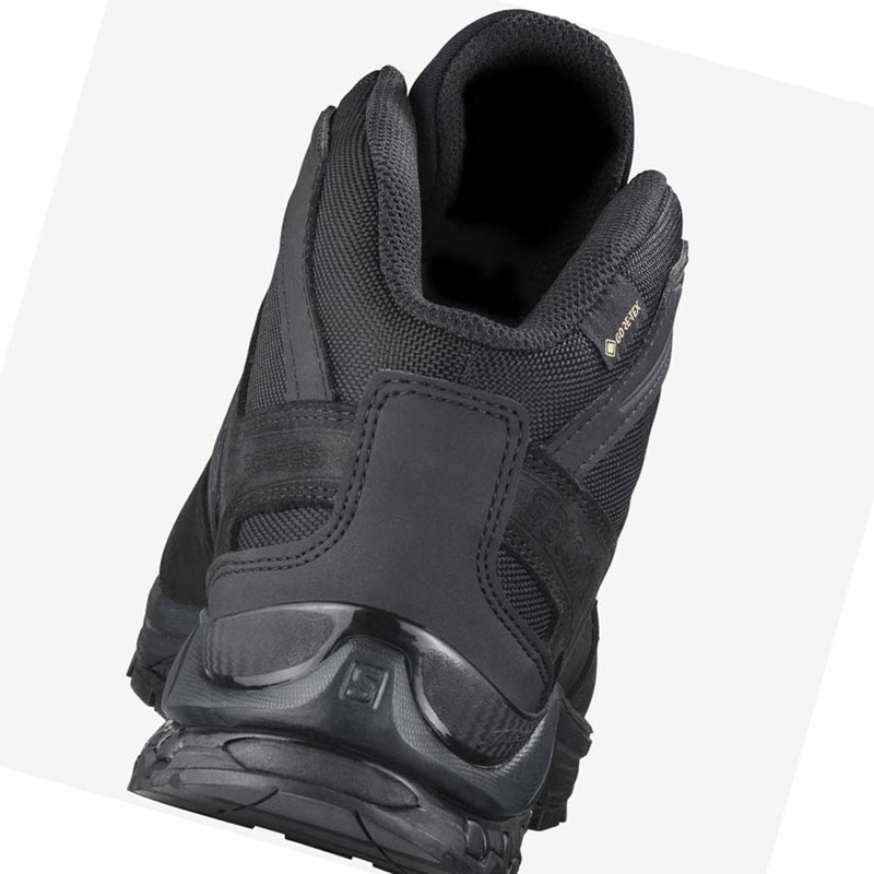 Black Salomon XA FORCES MID GORE-TEX EN Men's Boots | OPIDKBY-27