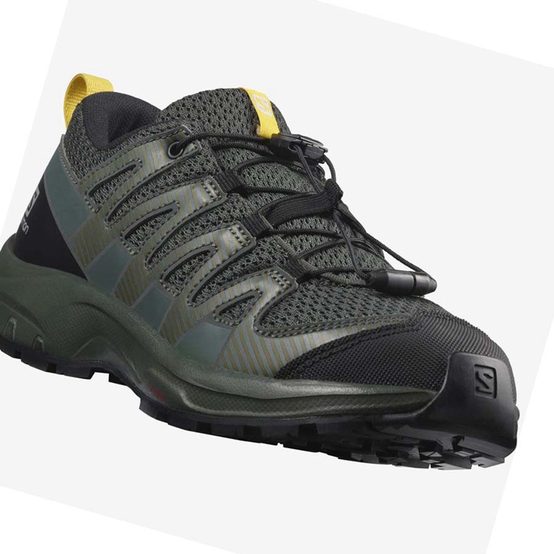 Black Salomon XA PRO V8 Kids' Hiking Shoes | LPNIQZK-43