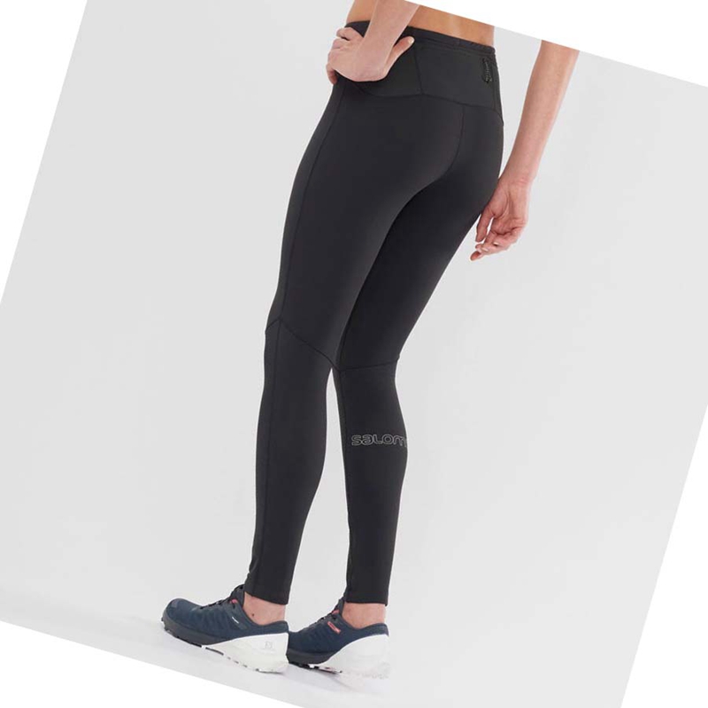 Black Salomon XA WARM Women's Pants | TMCNUGV-19