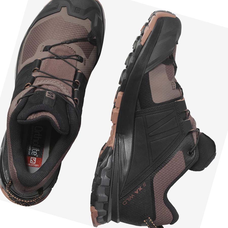 Black Salomon XA WILD Women's Trail Running Shoes | BFHMWLG-16