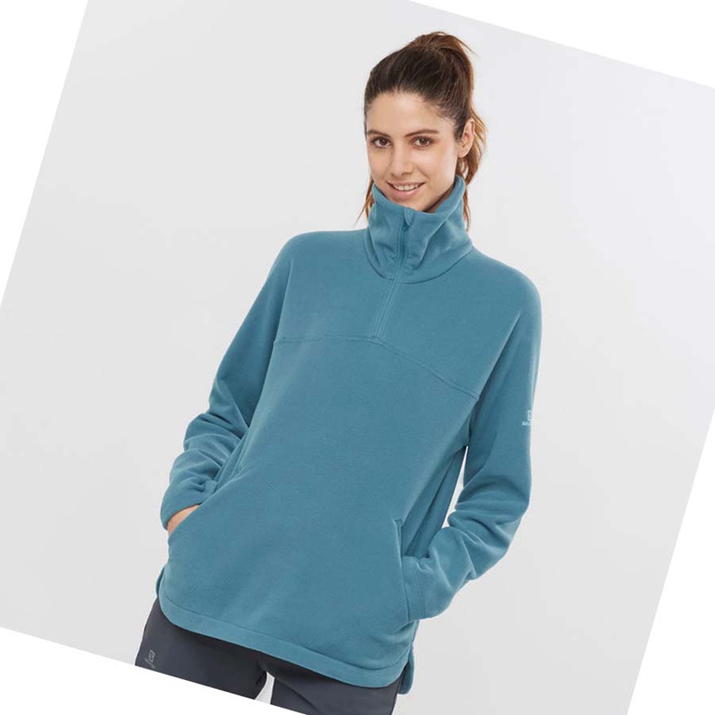 Blue Salomon ESSENTIAL COSY FLEECE Women's Hoodie | CZYBMDV-09