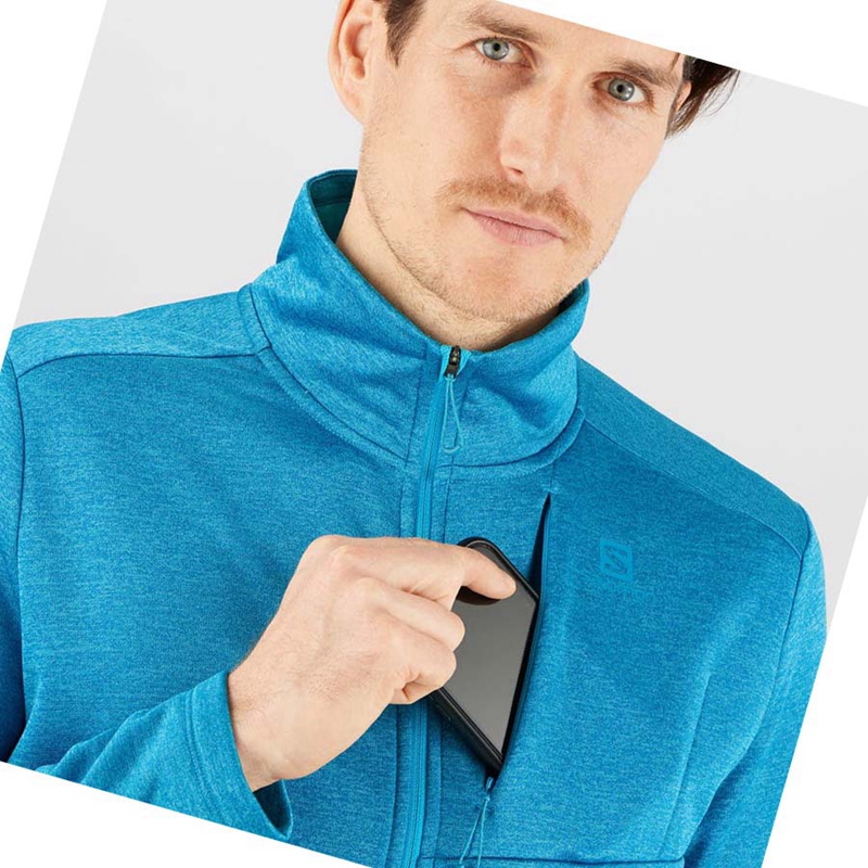 Blue Salomon ESSENTIAL LIGHTWARM HEATHER Men's Hoodie | MKIQEYH-21