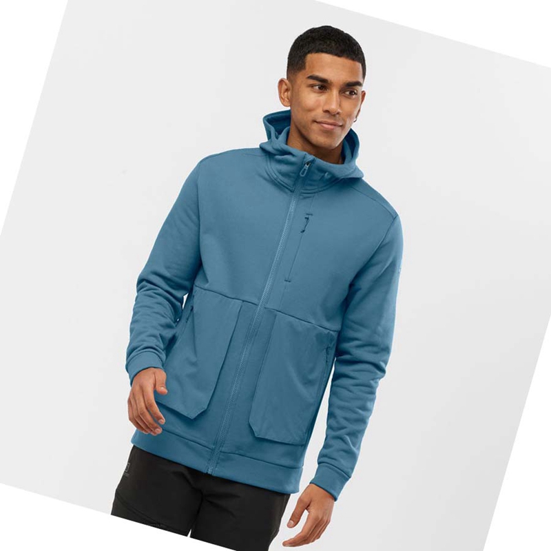 Blue Salomon ESSENTIAL WARM FLEECE Men's Hoodie | JCXZRWT-80