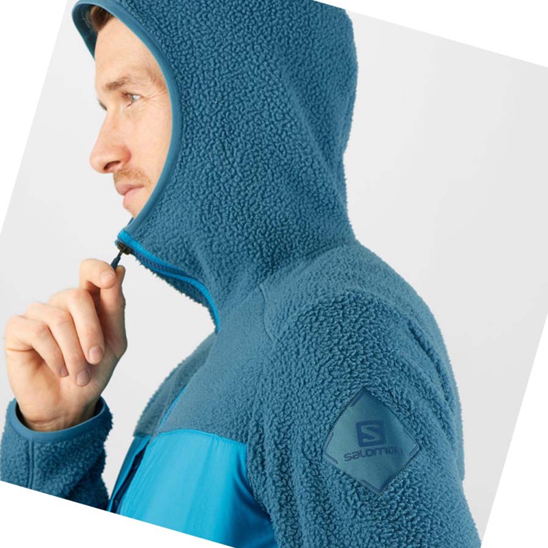 Blue Salomon ESSENTIAL WARM TEDDY Men's Hoodie | LRBTQYM-54