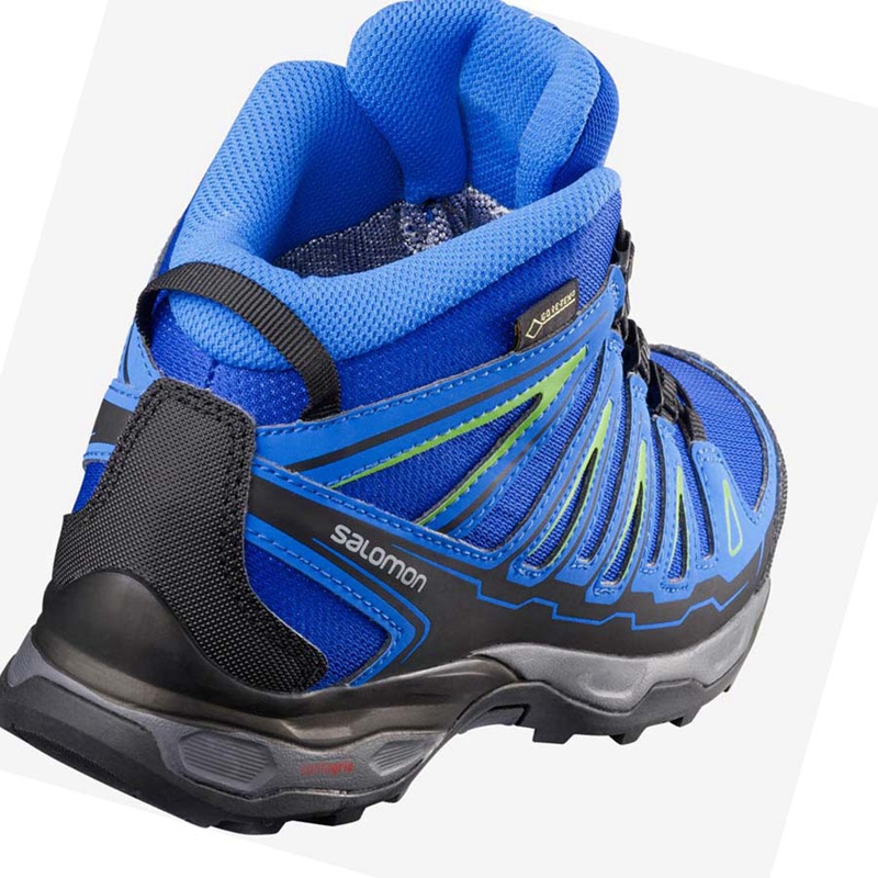 Blue Salomon X-ULTRA MID GORE-TEX GTX Kids' Hiking Shoes | EGBADLY-53