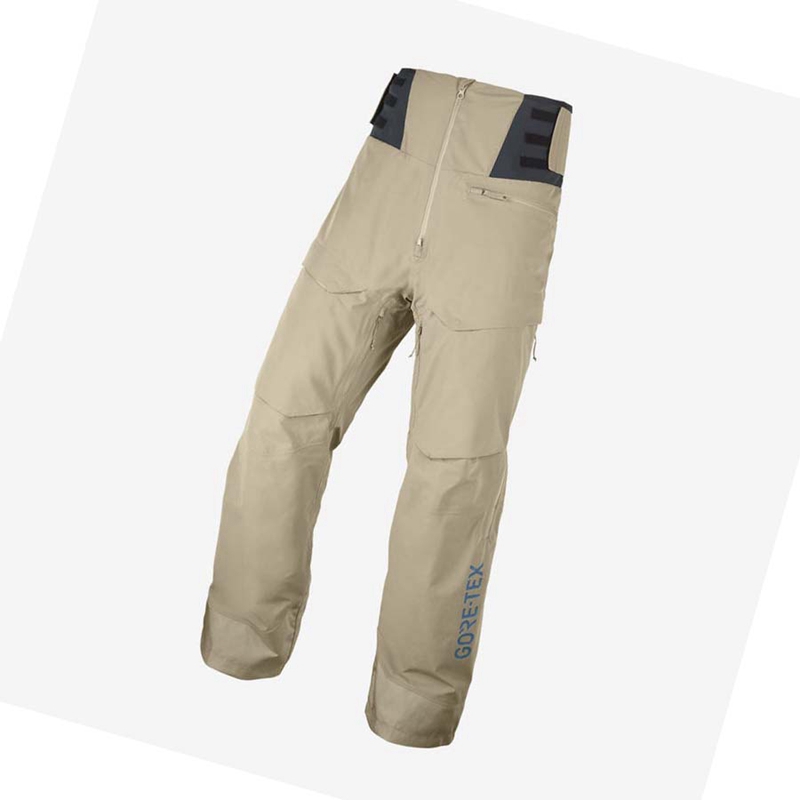 Brown Salomon GRAVITY GORE-TEX Men\'s Ski Pants | IKMNUTH-83