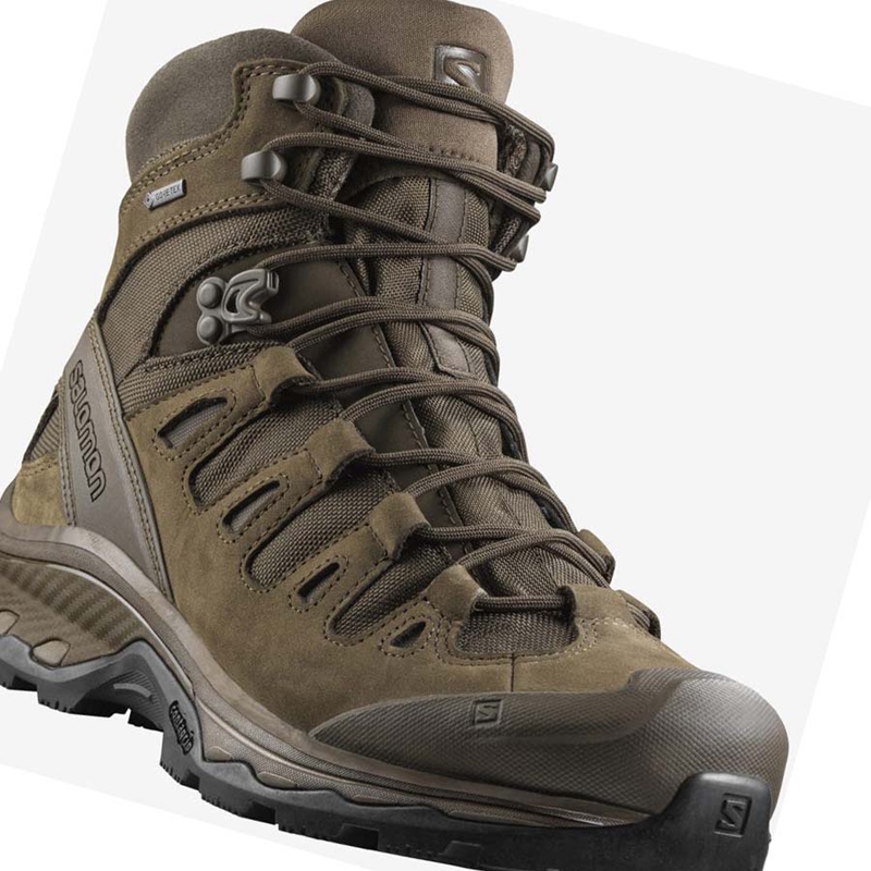 Brown Salomon QUEST 4D GORE-TEX FORCES 2 EN Women's Boots | SZMEOYV-34