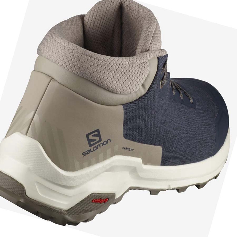 Brown Salomon X REVEAL CHUKKA CLIMASALOMON™ WATERPROOF Men's Winter Boots | XCPELKU-86