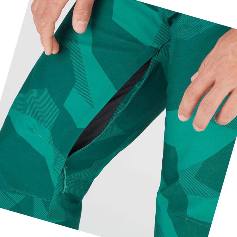 Green Salomon EDGE Men's Ski Pants | ZLYRHXT-60