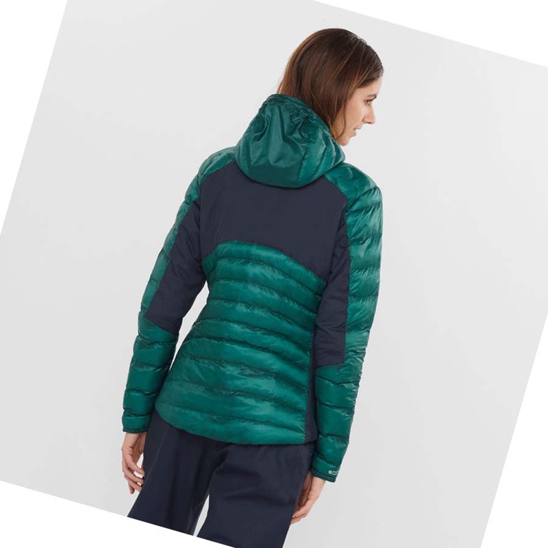 Green Salomon OUTPEAK PRIMALOFT INSULATED Women's Jackets | ONKDXIJ-57