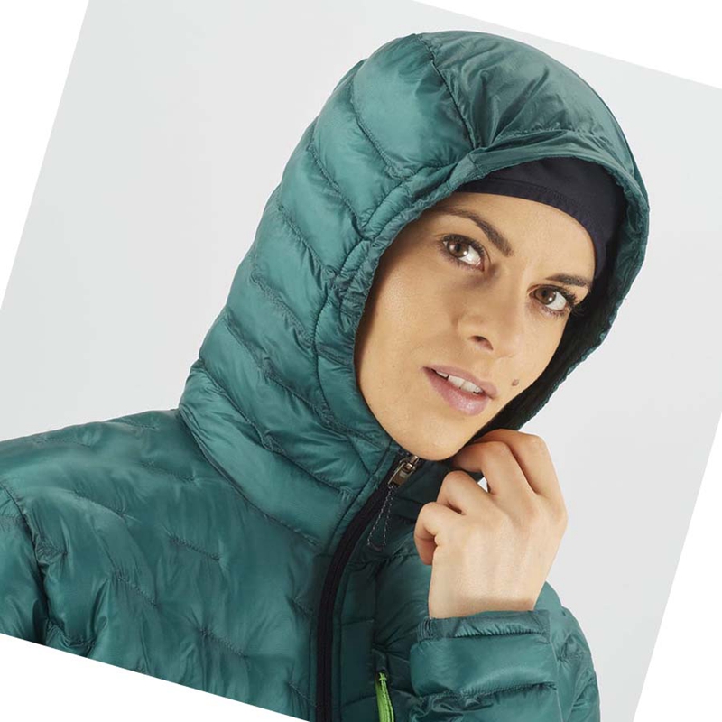 Green Salomon OUTPEAK PRIMALOFT INSULATED Women's Jackets | ONKDXIJ-57