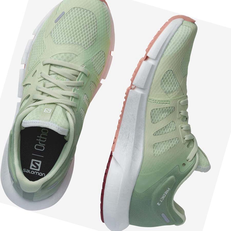 Green Salomon PREDICT 2 Women's Running Shoes | WMGCDFX-79