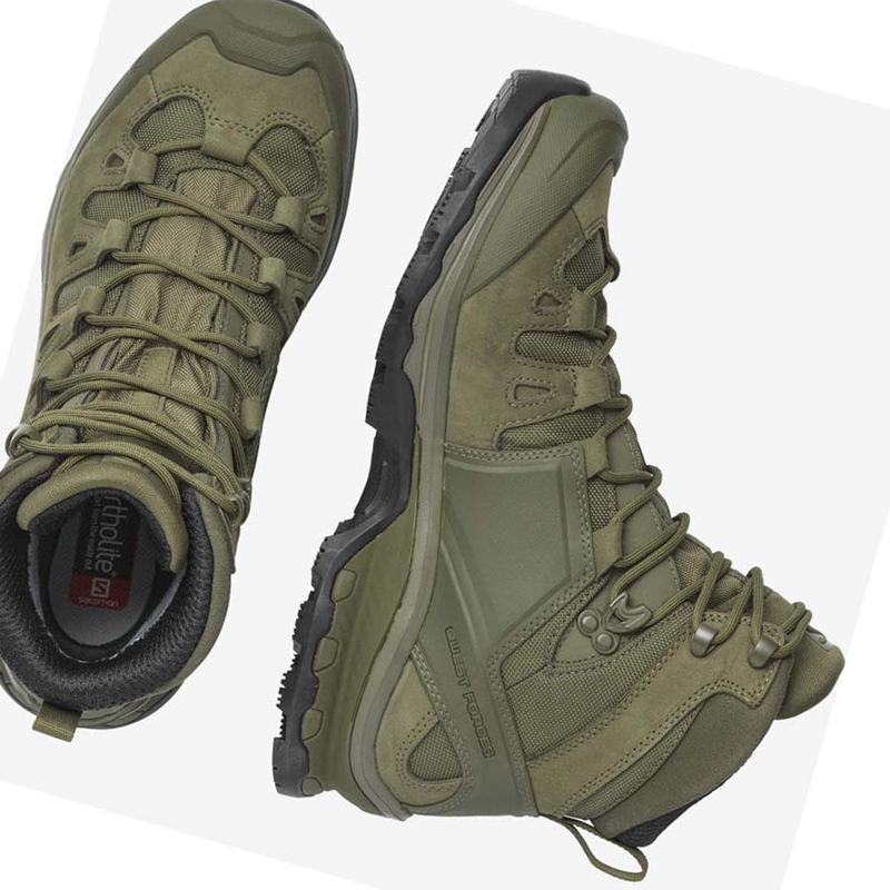 Green Salomon QUEST 4D FORCES 2 EN Men's Boots | VAREPCU-06