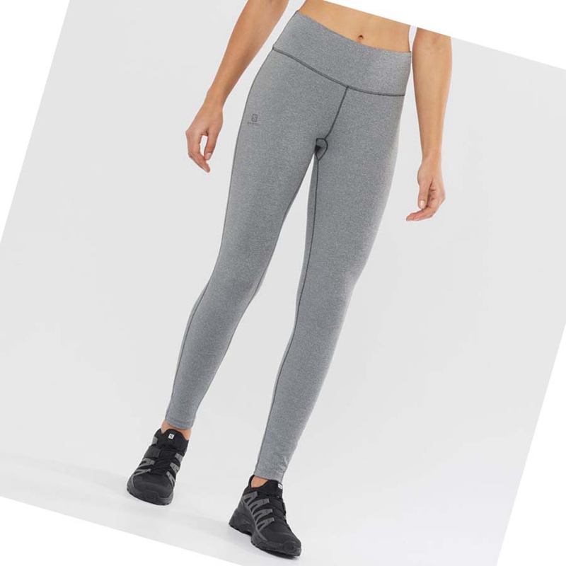 Grey  Salomon ESSENTIAL WARM Women's Pants | EOIWXAZ-95