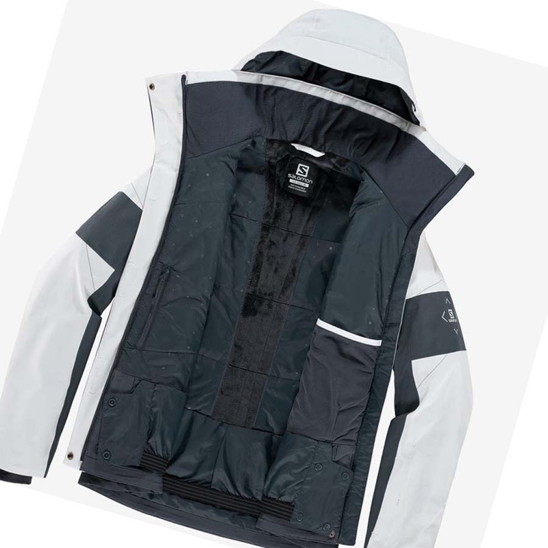 Grey  Salomon SPEED Women's Ski Jackets | JQXCIEK-36