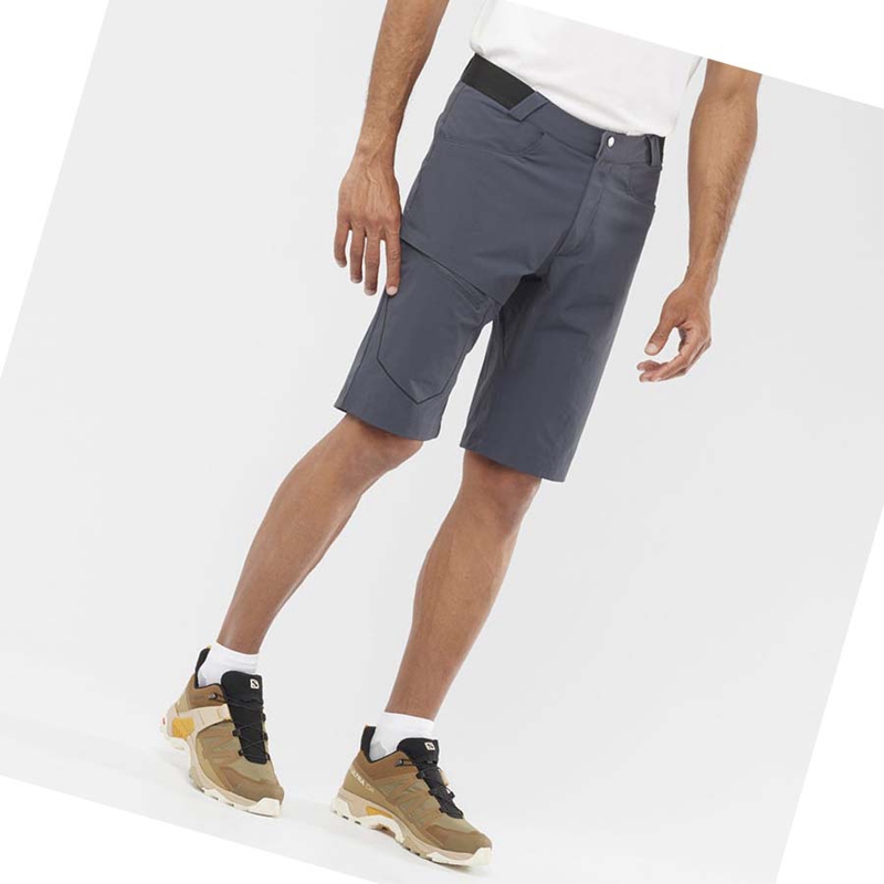 Grey  Salomon WAYFARER Men's Shorts | ZUFHOTG-12