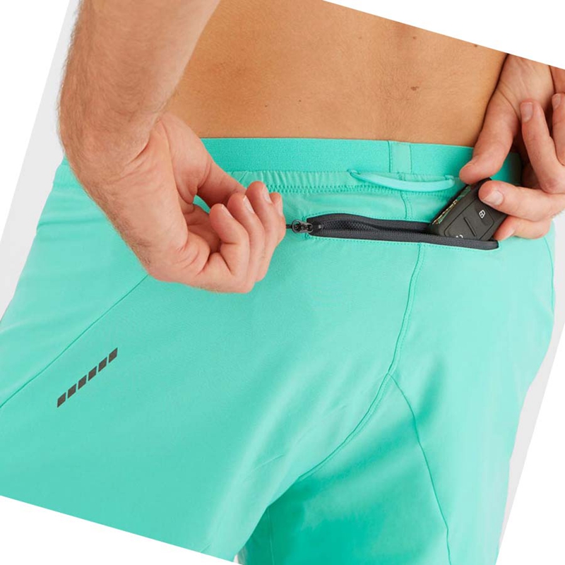 Mint Salomon CROSS 5'' Men's Shorts | LSDVJQR-39