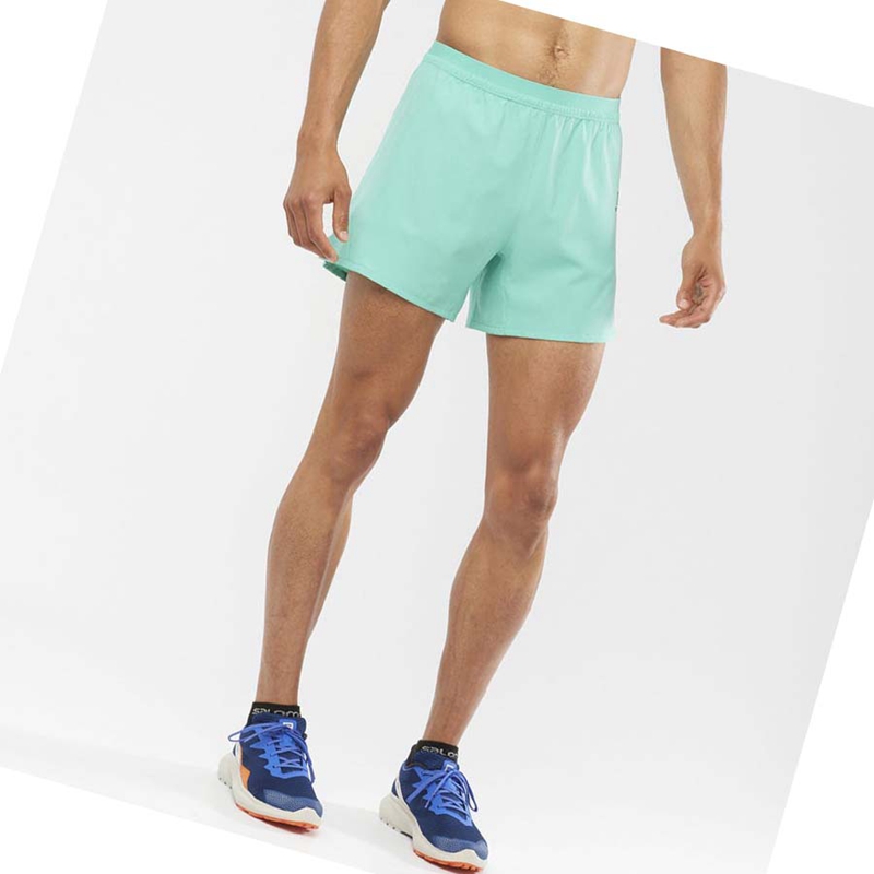 Mint Salomon CROSS 5'' Men's Shorts | LSDVJQR-39