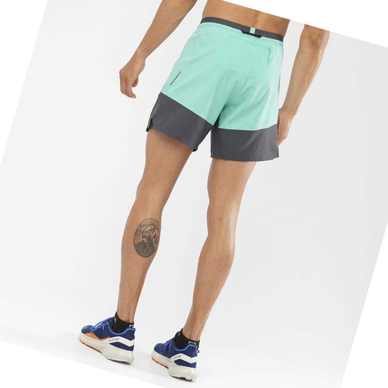 Mint Salomon CROSS 7'' NO LINER Men's Shorts | IOTHXDK-70