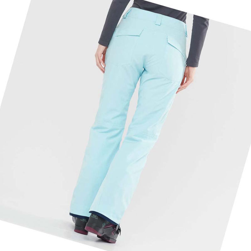 Mint Salomon EDGE Women's Ski Pants | JXVQDNY-21