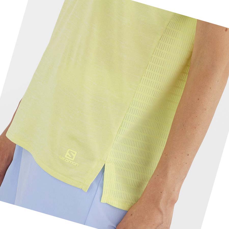 Mint Salomon OUTLINE SUMMER Women's T Shirts | DFORHVP-02